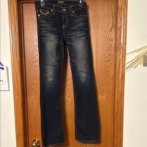 Big Star Blue Boot Cut Jeans with Vintage Wash